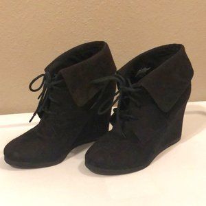 Black Suede Booties